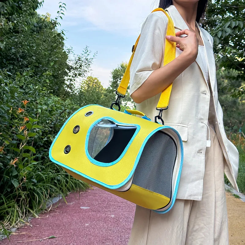 Pawfect Portable Pet Carrier – Foldable & Breathable Bag for Cats & Small Dogs