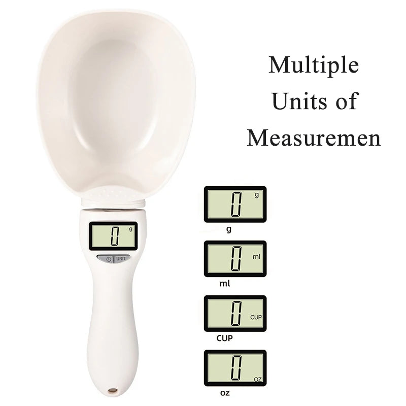 Pawfect Pet Food Measuring Scoop – Digital Scale Spoon for Cats & Dogs