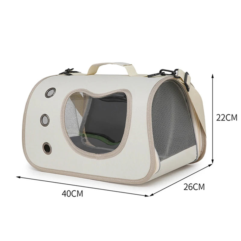 Pawfect Portable Pet Carrier – Foldable & Breathable Bag for Cats & Small Dogs