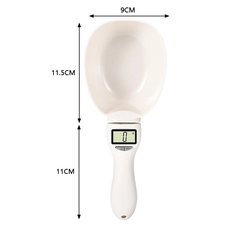 Pawfect Pet Food Measuring Scoop – Digital Scale Spoon for Cats & Dogs